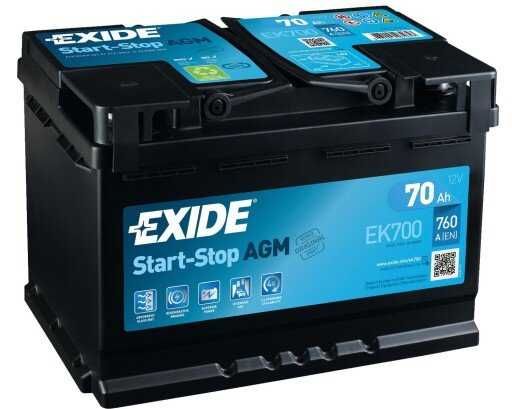 Akumulator EXIDE START&STOP AGM 70Ah 760A prawie NOWY!