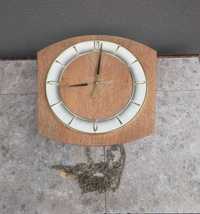 27 Stary zegar ścienny wagowy łańcuchowy AJK Kieninger niekompletny