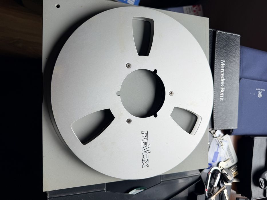 Aluminiowa szpula Revox 26.5 cm z pudełkiem