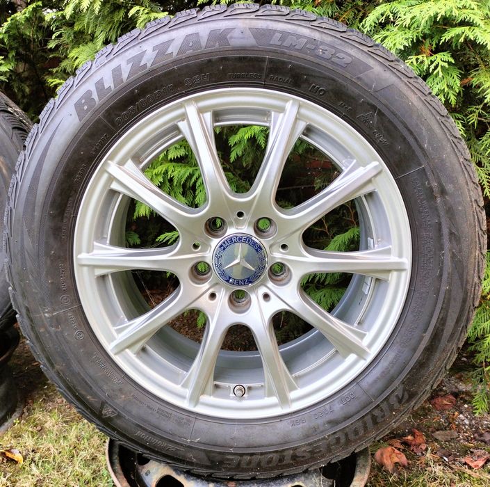 Felgi Opony Zima Mercedes C E klasa 6,5Jx16 ET38 Oryginał 205/60R16
