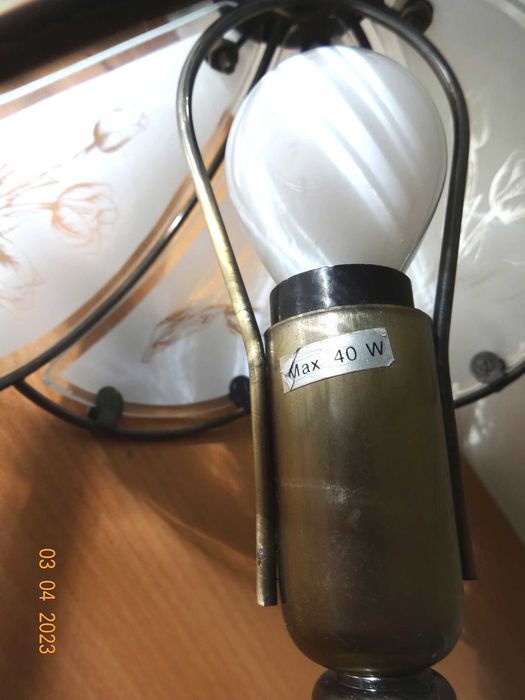 lampka nocna klosz szklany