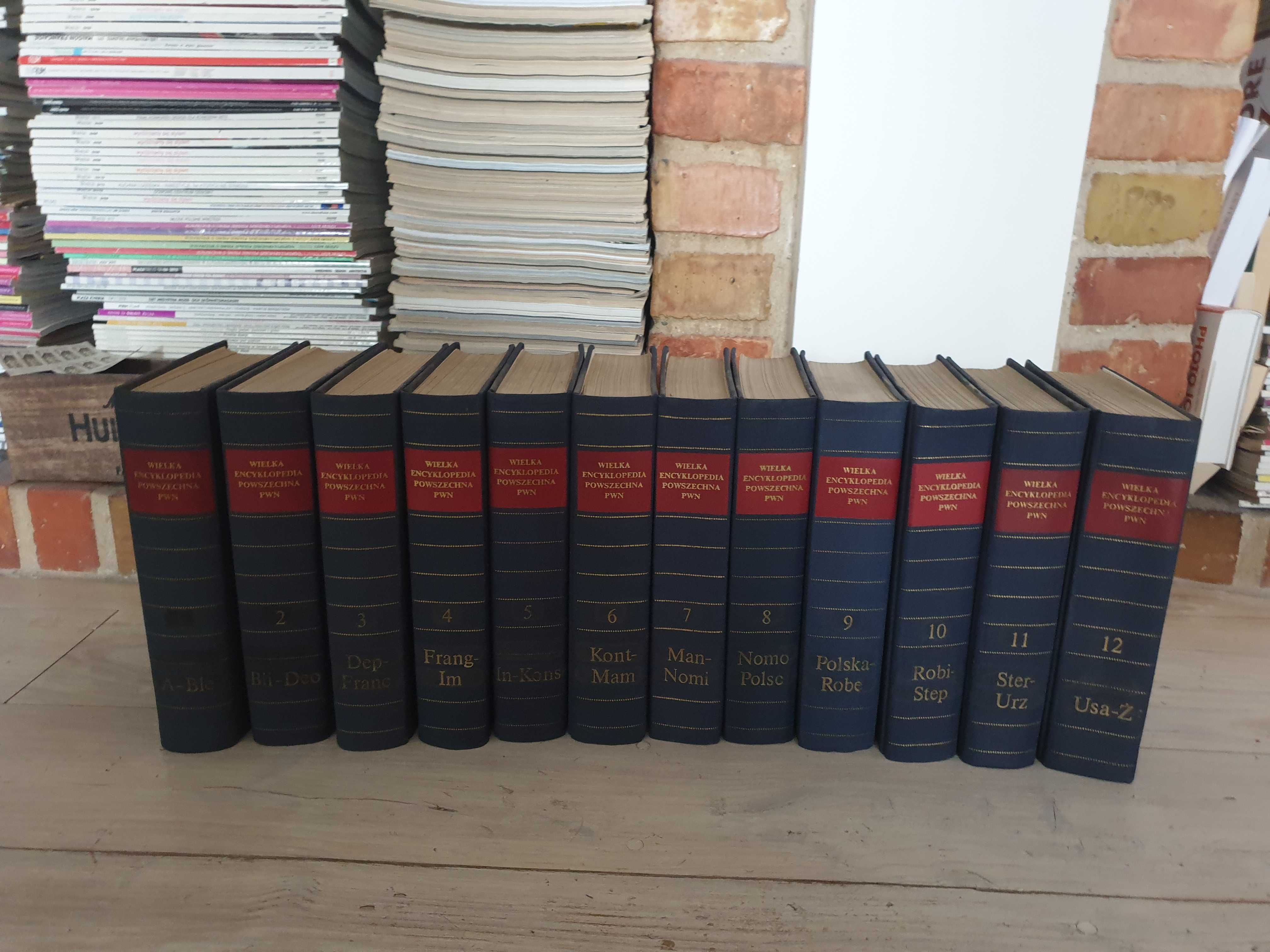 Wielka encyklopedia powszechna PWN 1969 rok 12 tomów