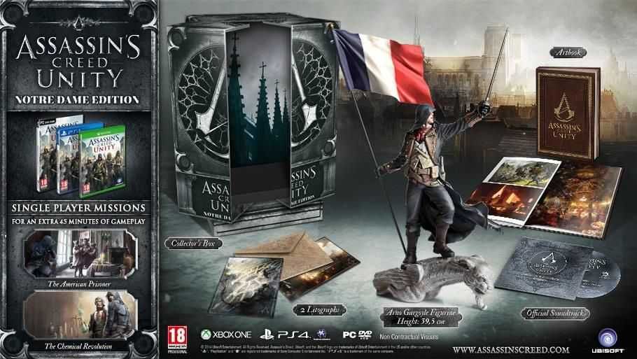 Assassin's Creed Unity - Notre-Dame Edition - stan bdb, kompletna