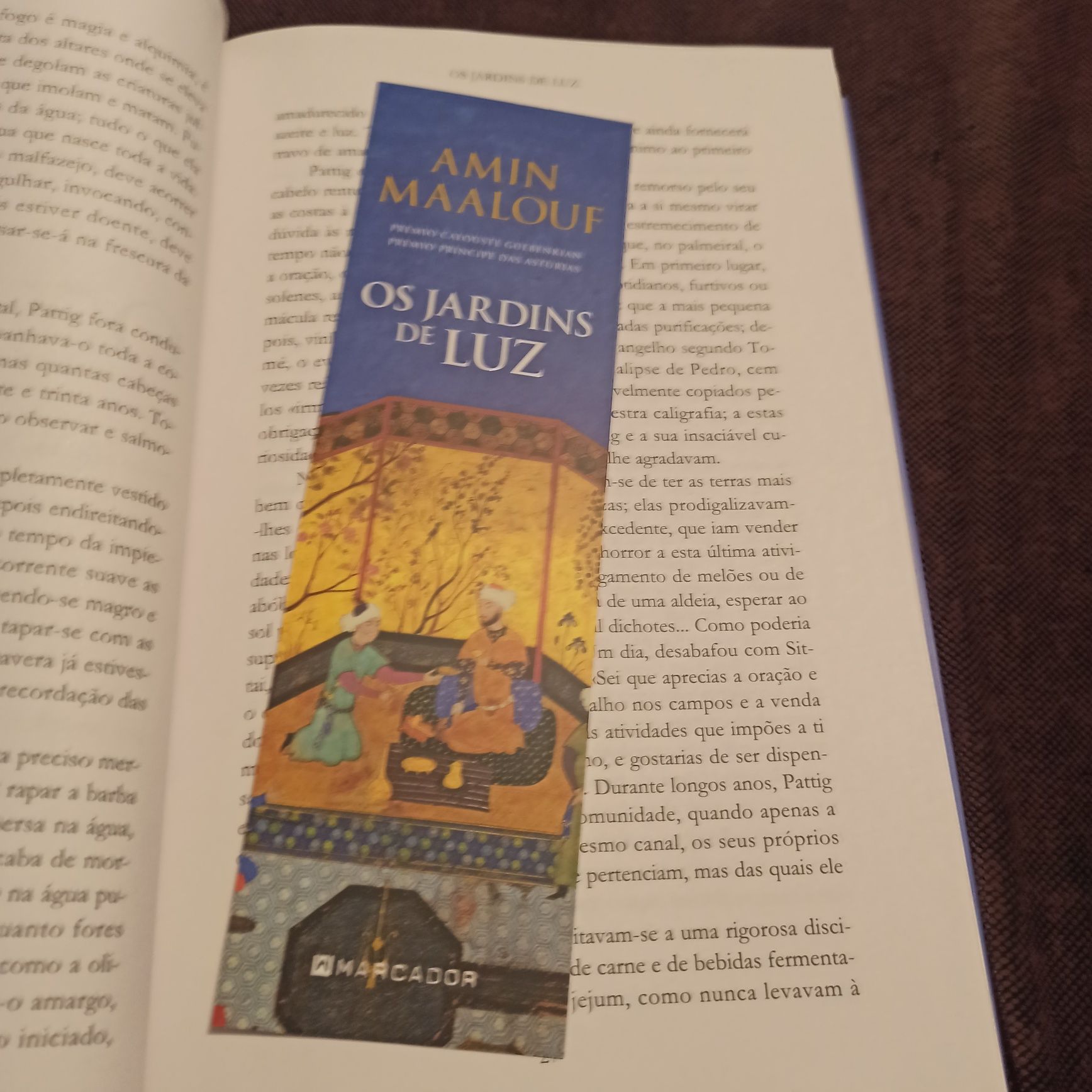 "Os Jardins de Luz" de Amin Maalouf