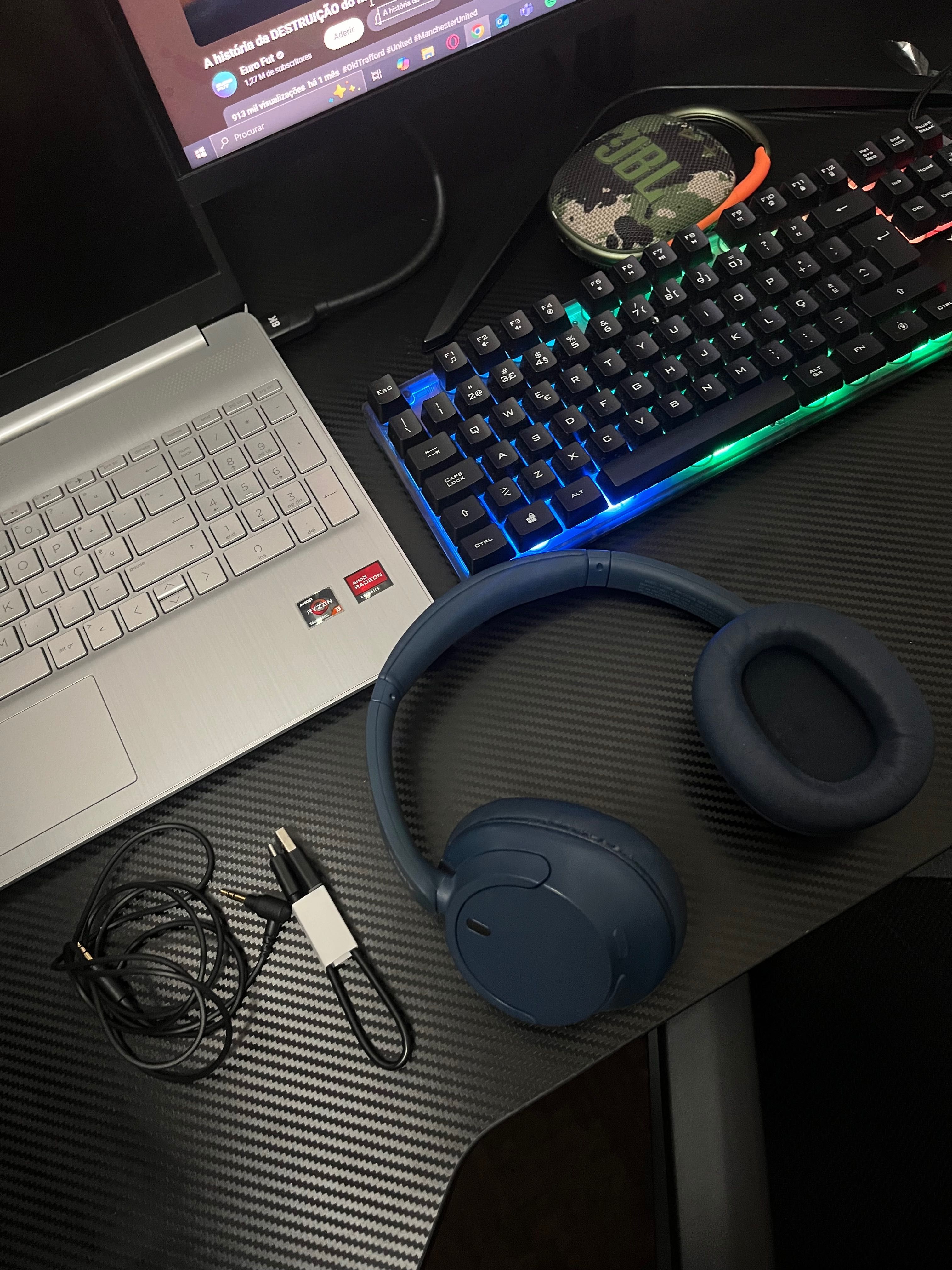 Auscultadores Noise Cancelling Bluetooth Sony WH-CH720NL - Azul