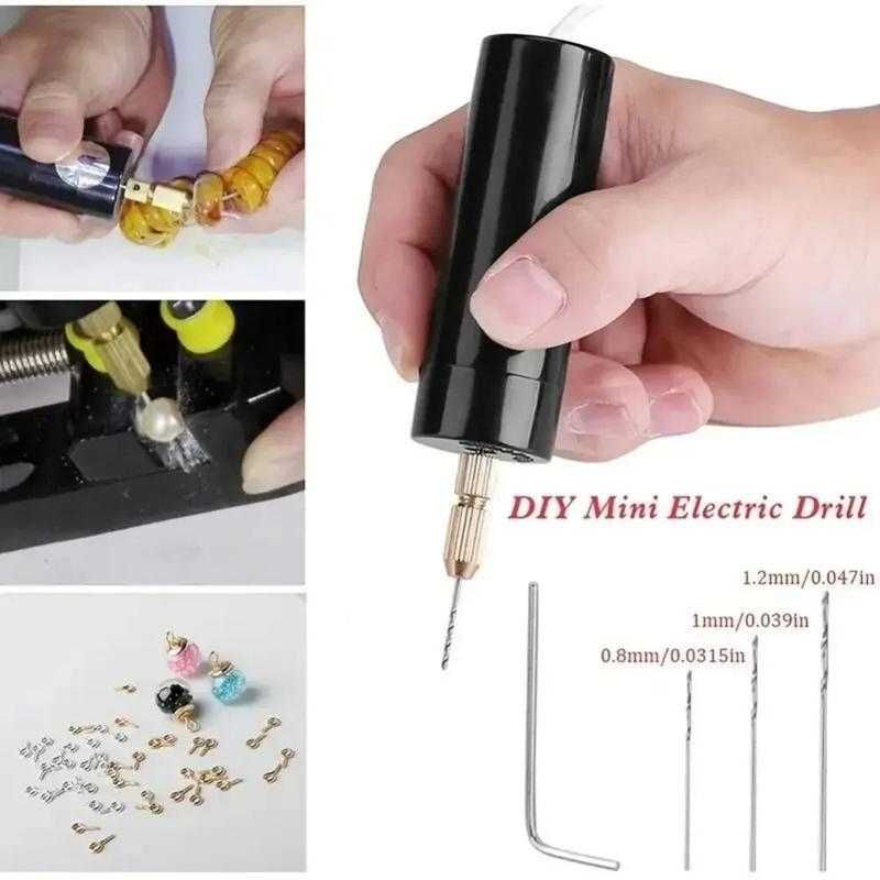 Мини-электрическая usb дрель 8 сверл набор diy
