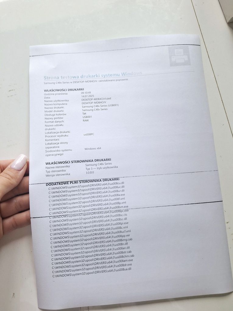 Drukarka laserowa Samsung C48x series C480W kolorowa