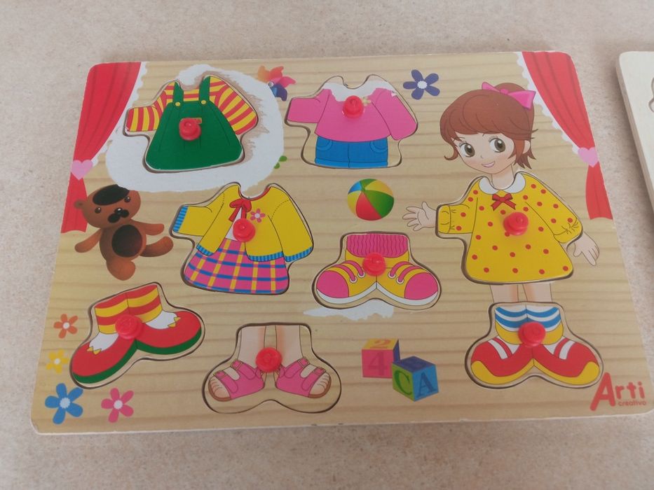 Дерев'яні пазли вкладиші  1 шт