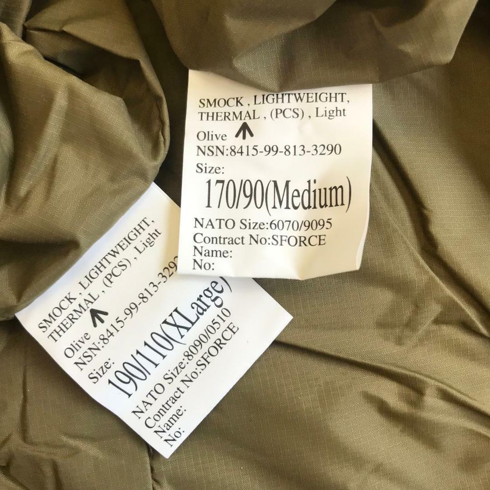 Анорак Smock ,Lightweight ,thermal (pcs) light olive