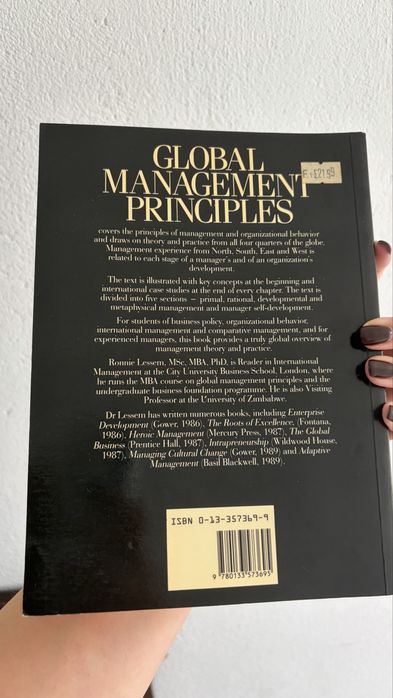 Global management principles