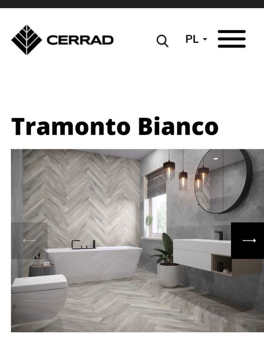 Tramonto bianco, płytki klinkierowe, cerrad