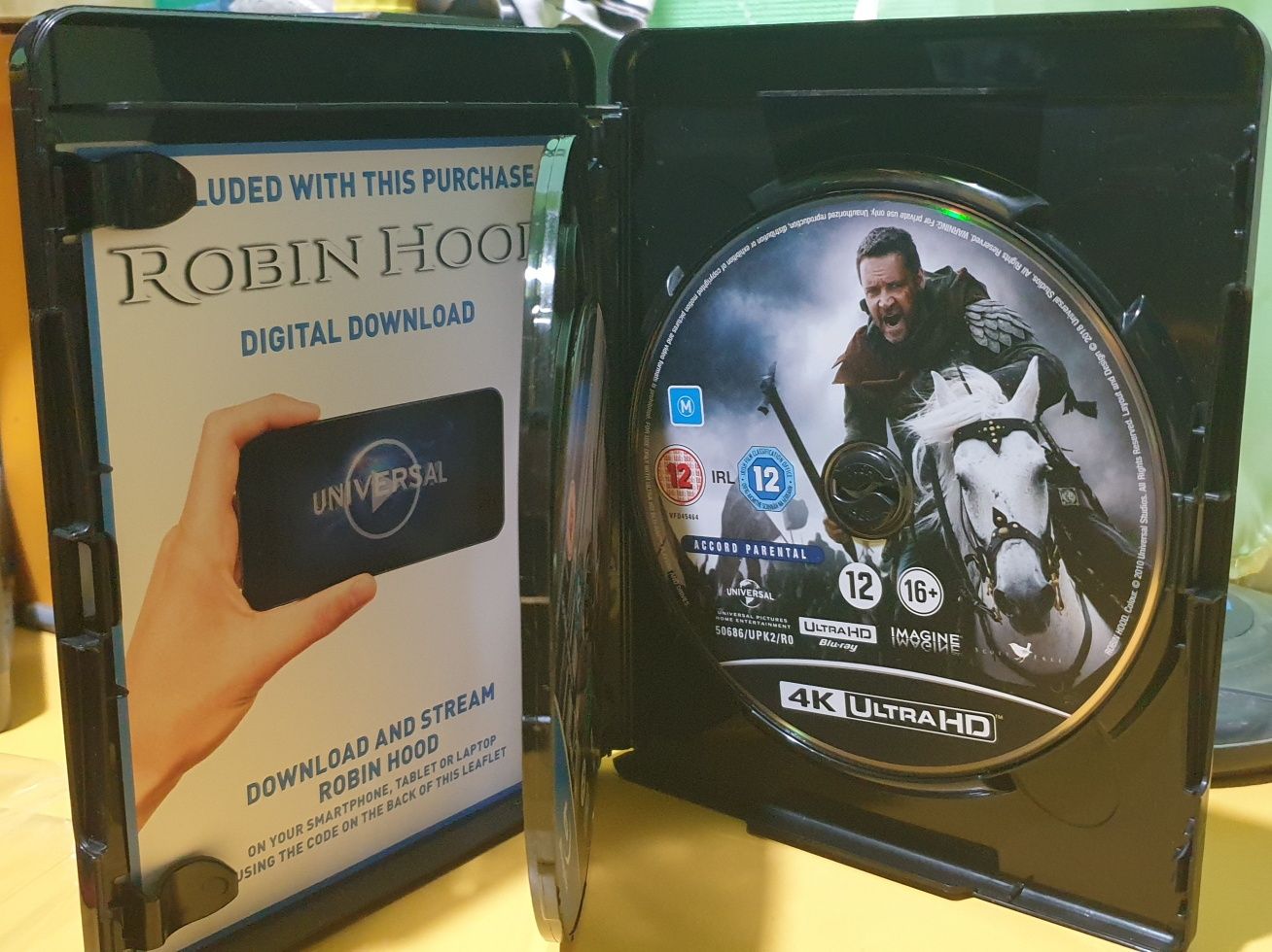 4k ultra hd blu ray Робін-Гуд 3 дискове видання з перекладом на 4 к ди