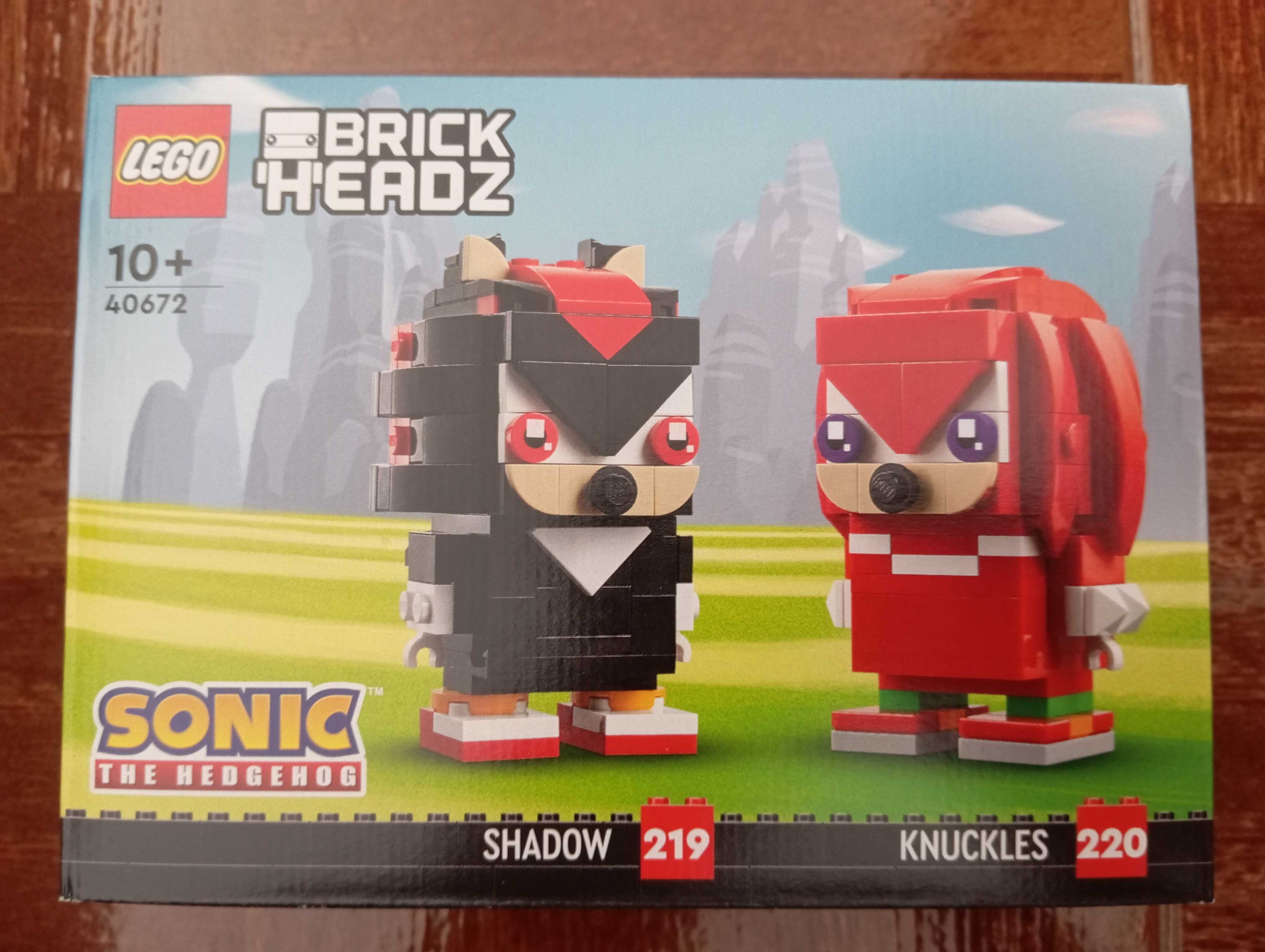 Lego BrickHeadz - 40627 Sonic + 40628 Tails + 40672 Knuckles + Shadow