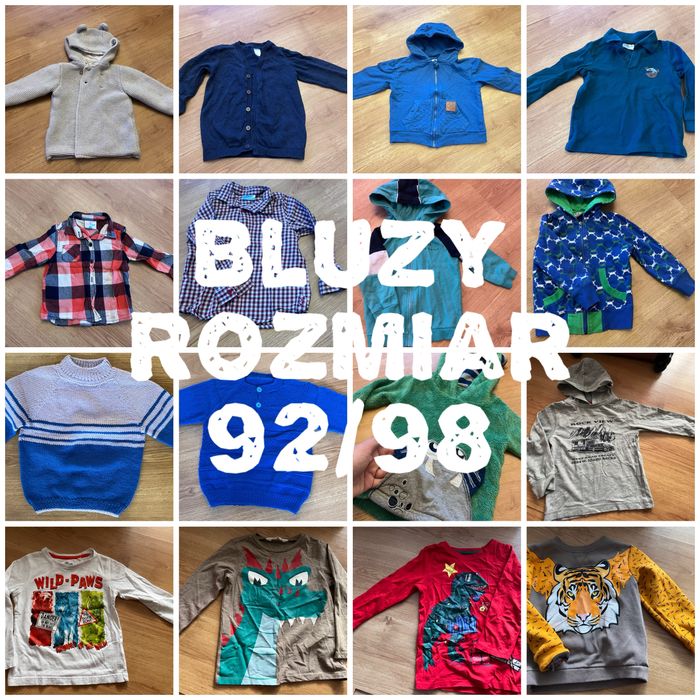 Mega paka bluz i bluzek na dl rekaw 92/98