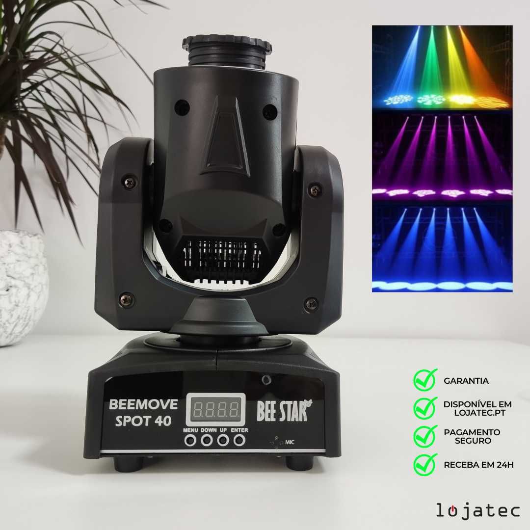 Moving Head SPOT LED 40W DMX - Beemove Spot40 [EM STOCK]