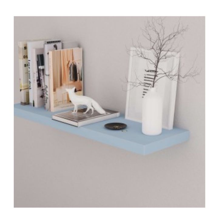 Półka wisząca- niebieska 50cm/ 15cm YRKE