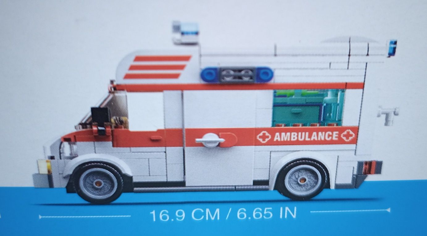 Конструктор Город Sluban M38-B1065 "Машина скорая помощь", 328 дет.
