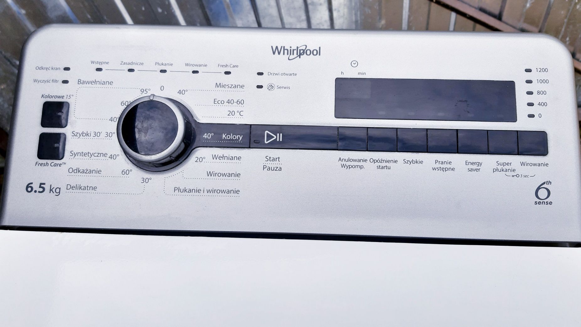 Pralka Od Góry Ładowana Whirpool Slim 40cm Wąska 100% Sprawna Zadbana