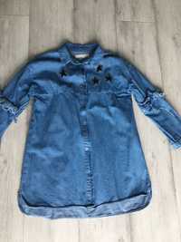 ZARA tunika jeansowa 128