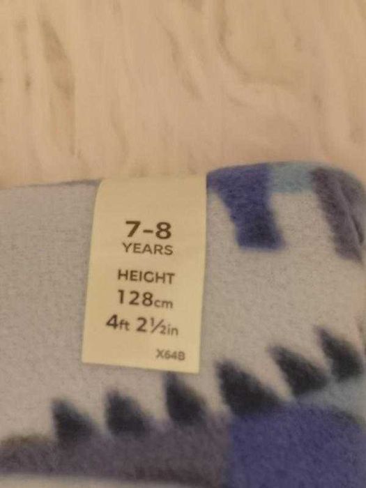 M&S COLLECTION Fleece Dinosaur Pyjamas Флисовая пижама, размер 7-8 лет