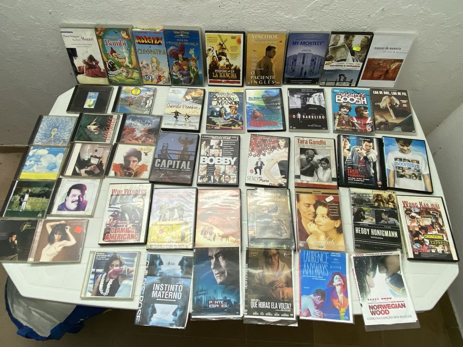 Dvds , cds e VHF.