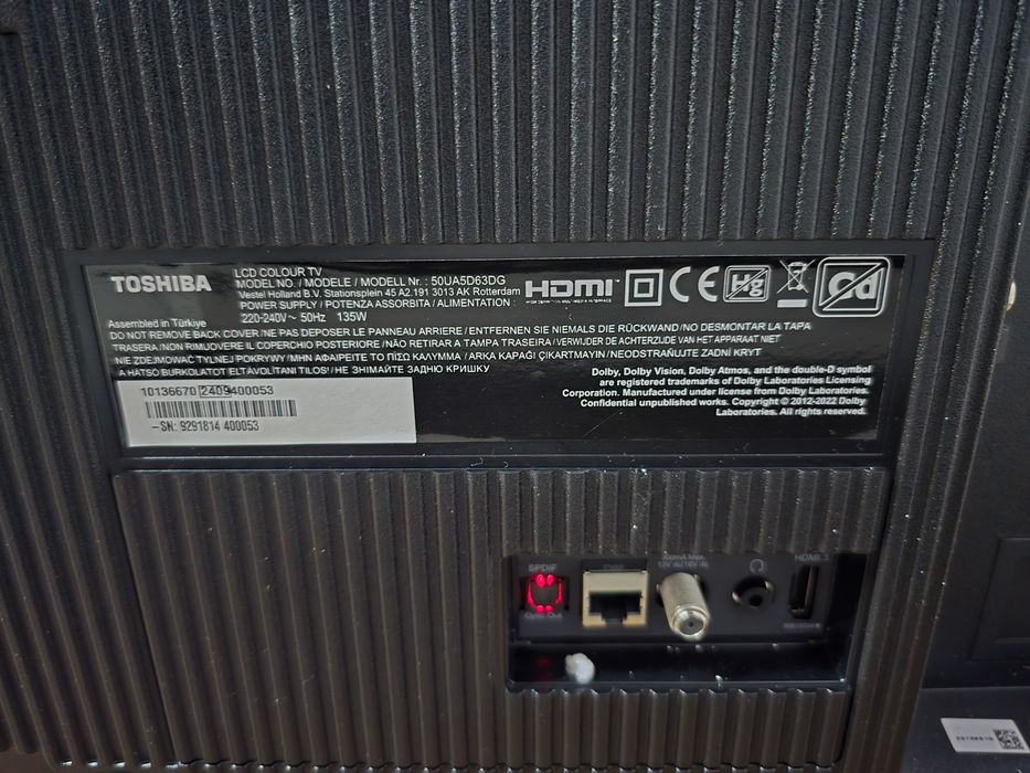 Telewizor marki TOSHIBA 50 cali,Nowy, Google Tv,  Smart TV
