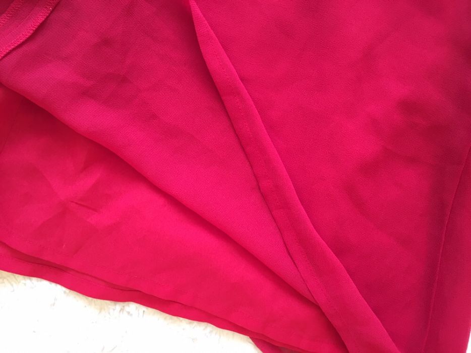 Czerwona długa sukienka, nowa r. 34