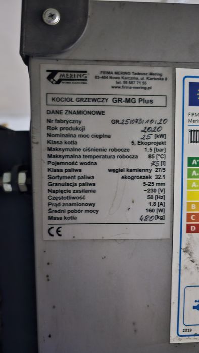 Piec na Ekogrosze Klasa 5 25KW Mering GR-MG Plus