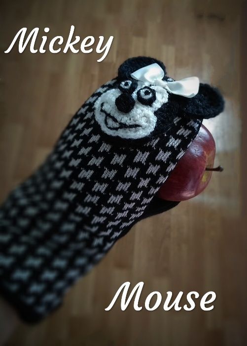 Mickey Mouse микки маус варежки рукавицы зверо варежки звероварежки