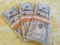 3 пачки 100 $ Долларов нового образца Сувенирные деньги