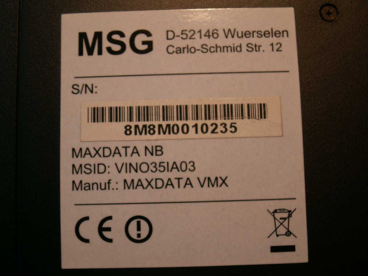 Sprawny - Zadbany - Na chodzie  -  Laptop MAXDATA ECO 4011 IW - 15"