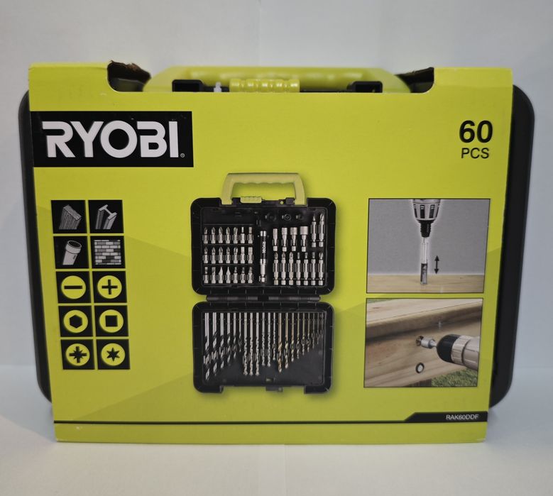 Zestaw mieszany wiertła bity Ryobi RAK60DDF 60 szt