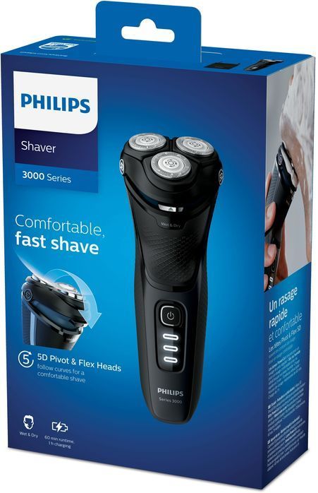 outlet golarka głowicowa philips series 3000 60 min czasu pracy