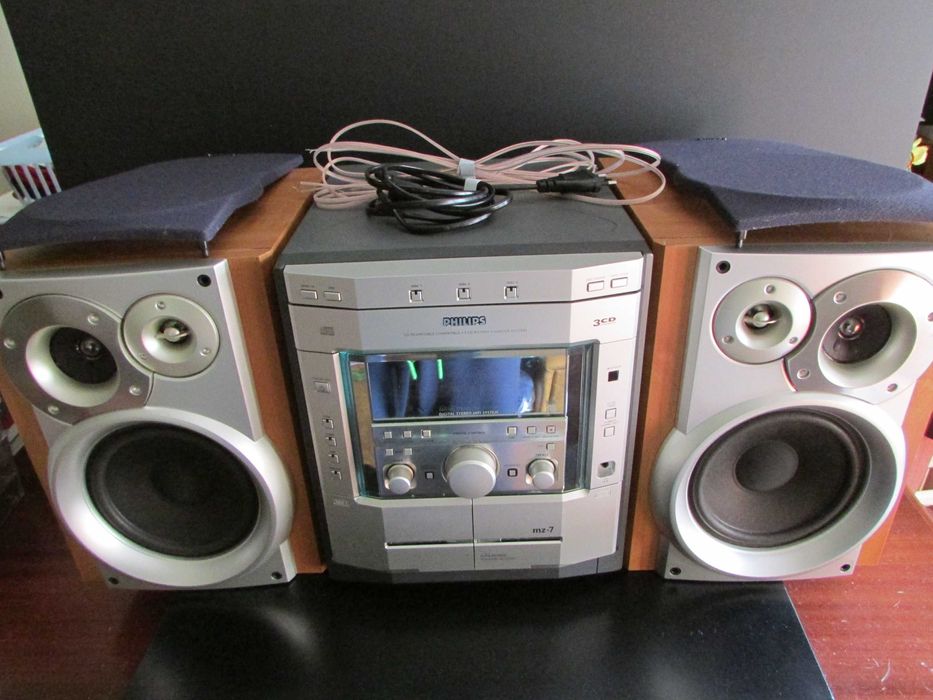 Philips MZ-7/22 – Mini sistema som hi-fi e colunas 3 vias