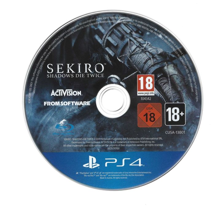 Sekiro: Shadows Die Twice - PS4 - Completo