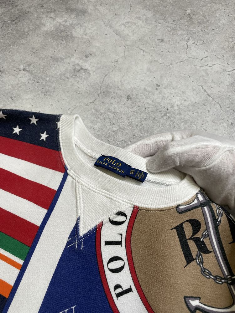 Женский Новый Свитшот Polo Ralph Lauren Sailing Print Multicolour