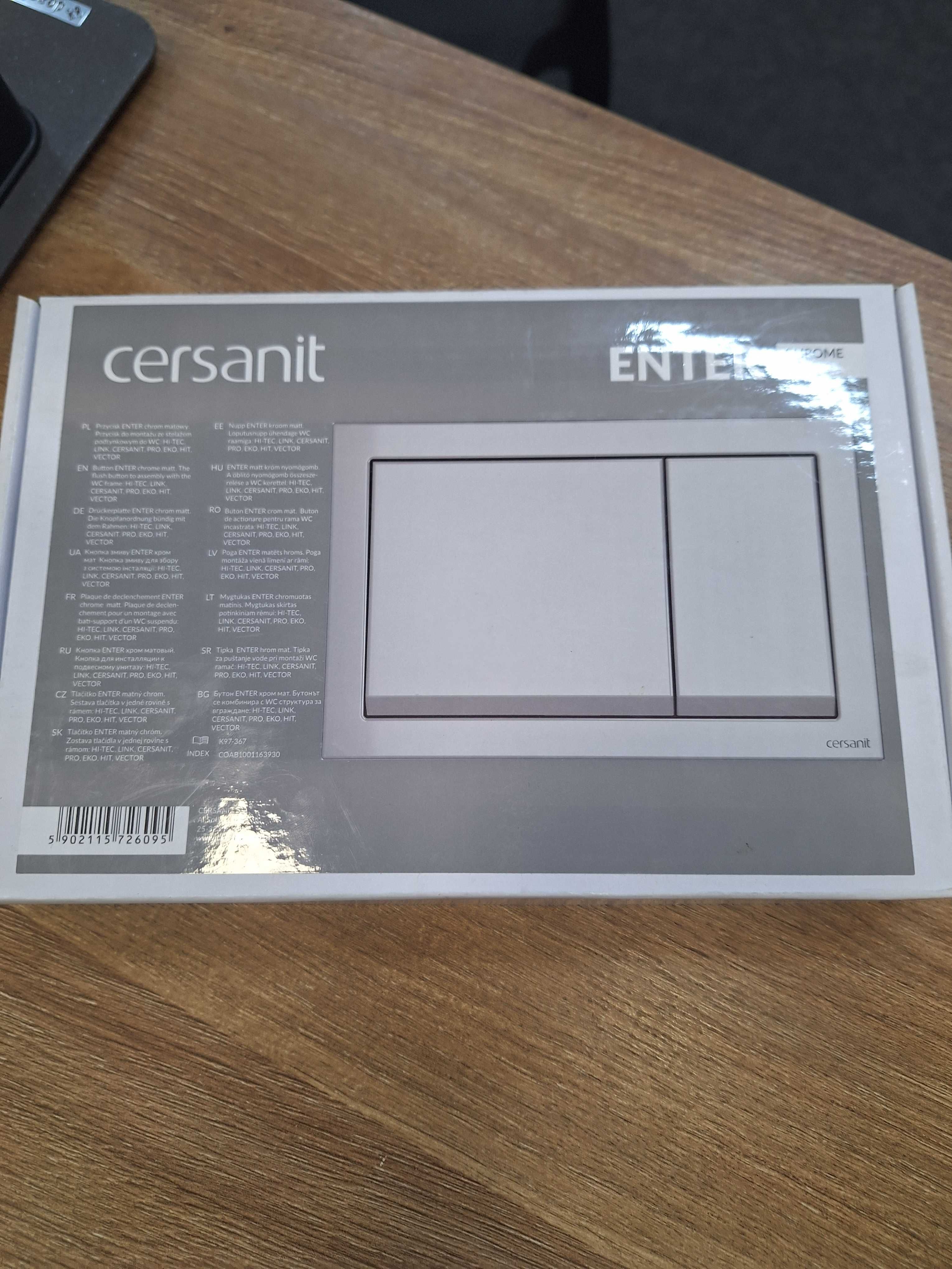 Przycisk spłukujący ENTER chrom mat CERSANIT