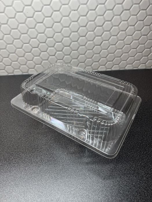 Pojemniki plastikowe jednorazowe prostokątne 50 szt