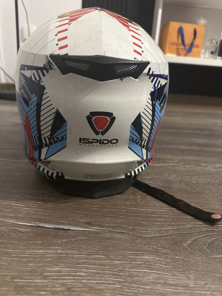 Witam sprzedam komplet na cross kask gogle strój