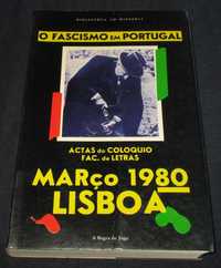 Livro O Fascismo em Portugal Actas do Colóquio Faculdade de Letras