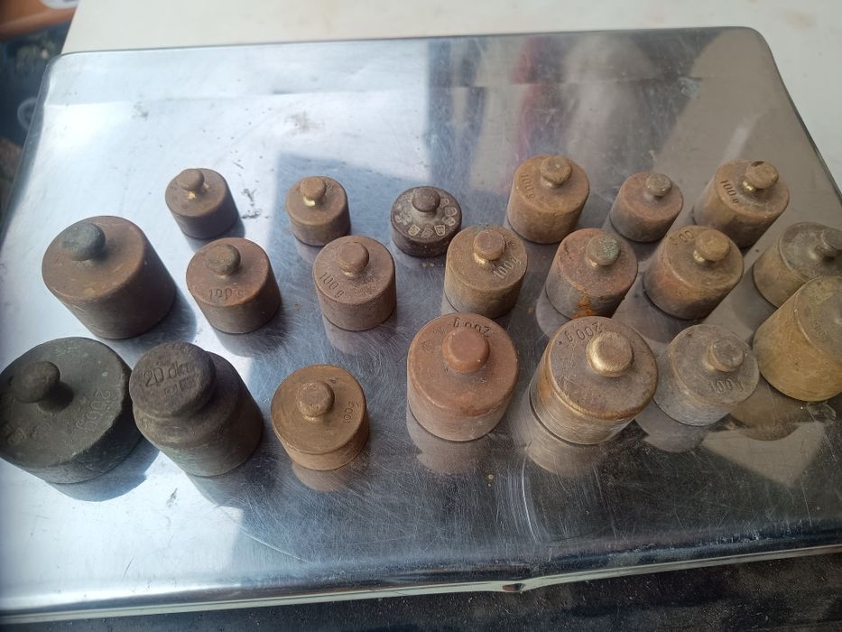 Odważniki mosiężne