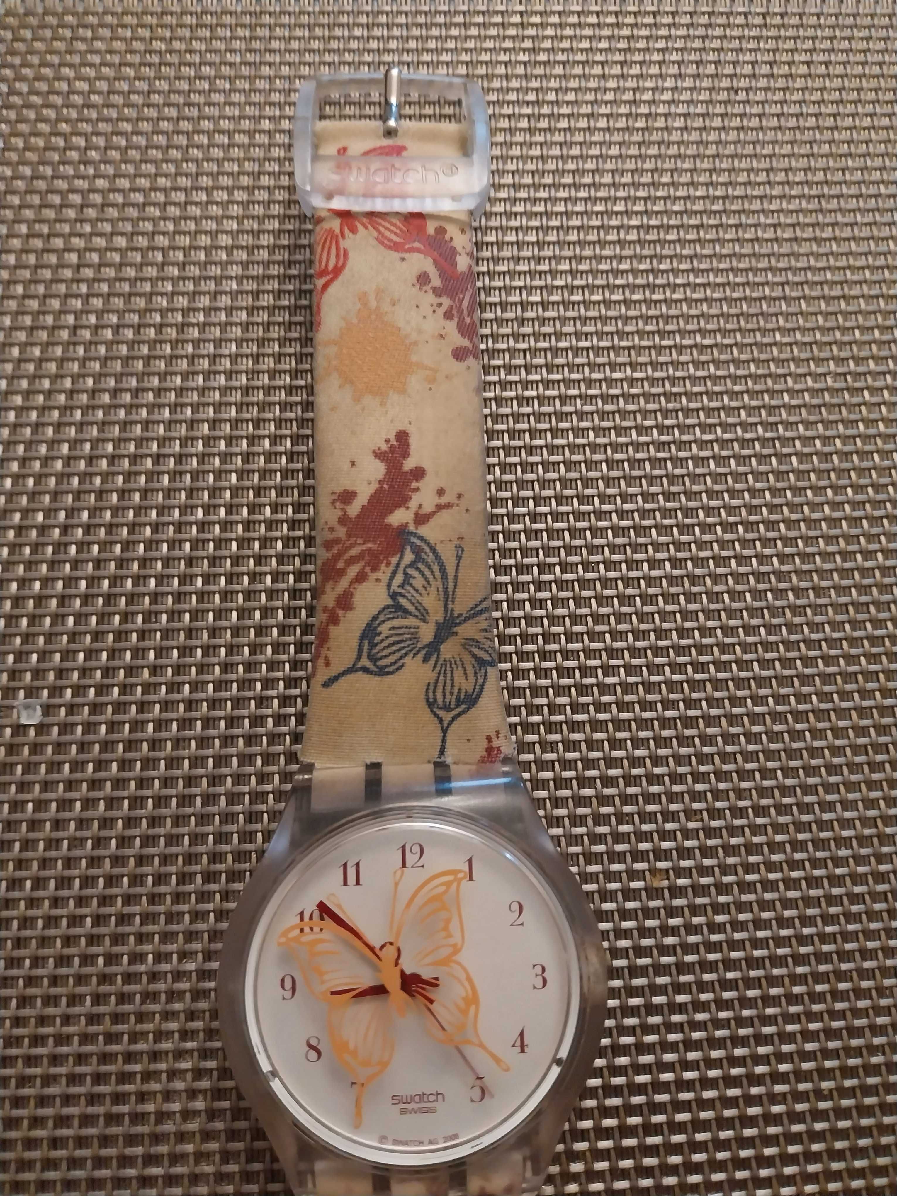 zegarek damski swatch motylek  SUJK143 BUTTERFLY SPOTS