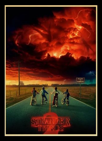 Duży Plakat obraz Stranger Things 2. Antyrama obraz Stranger