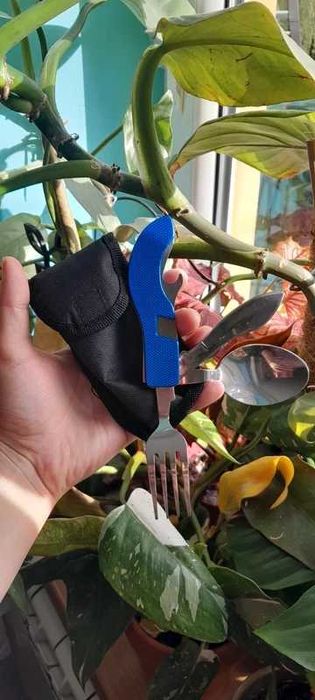 outdoor sztućce camping niezbędnik rozkładane sztućce turystyczne