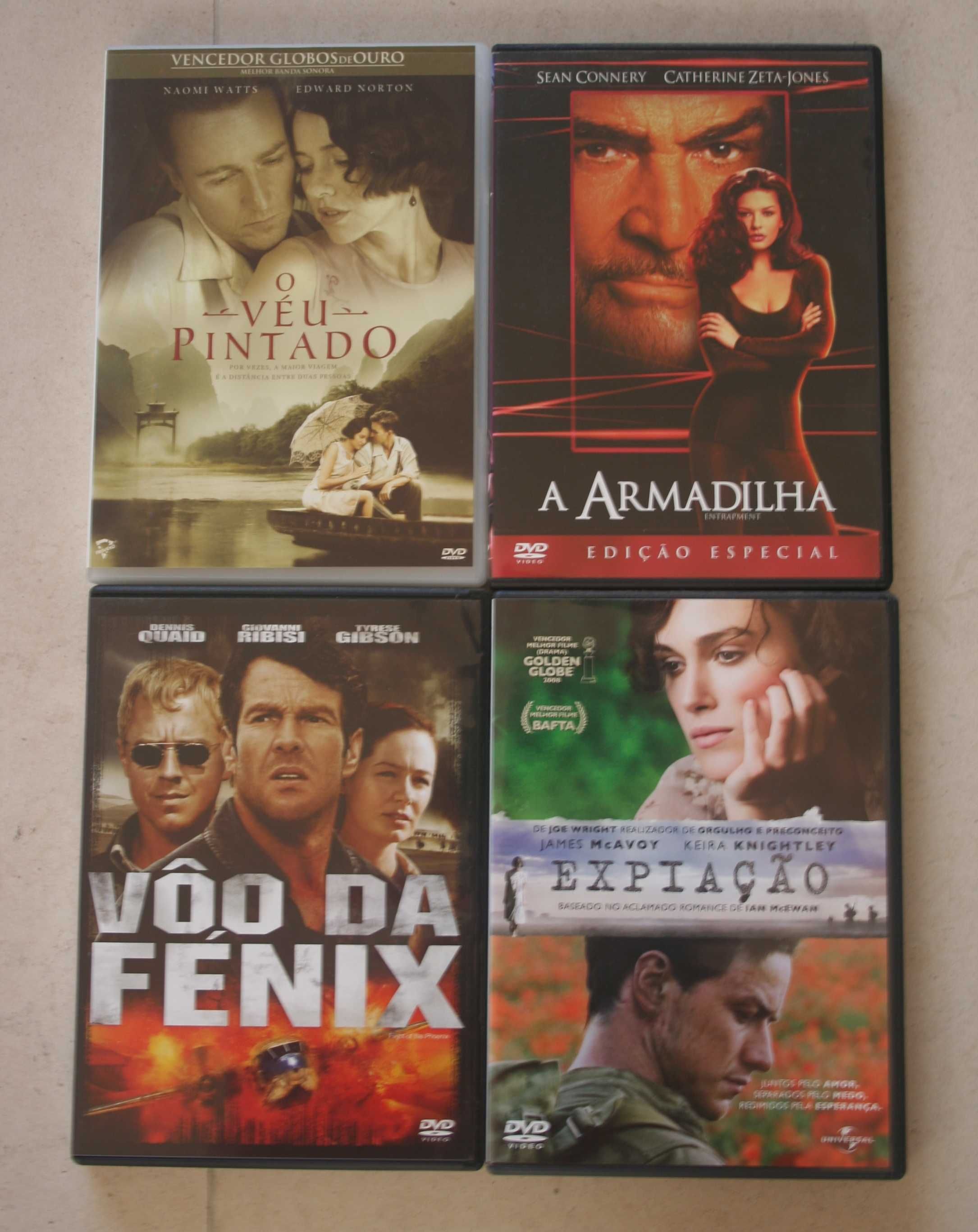 Lote de 4 filmes dvd's