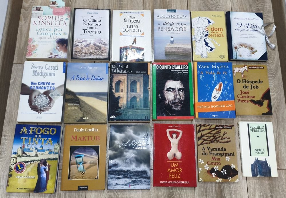 Vários livros 4€ cada