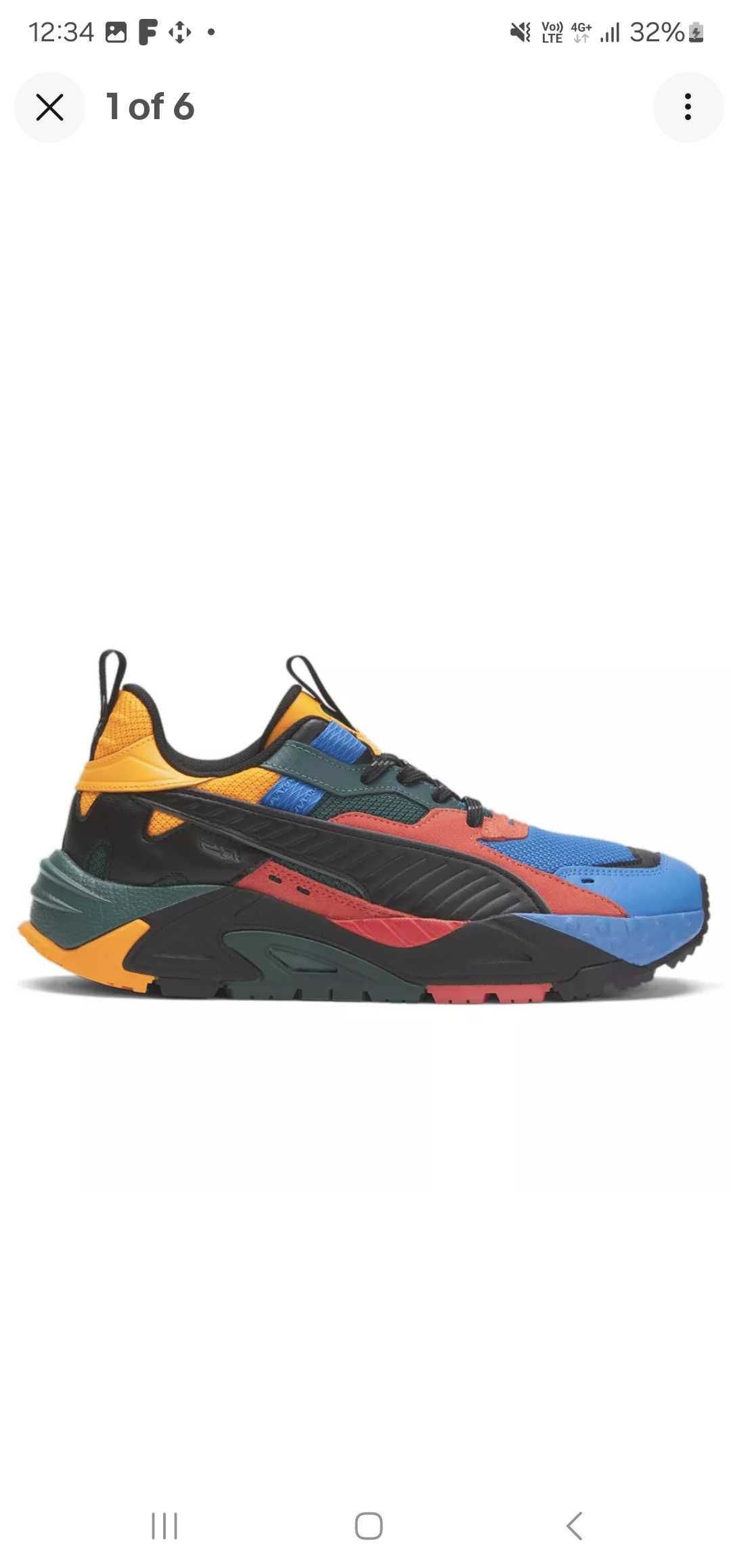 Puma RsTrck Color Lace Up  Mens Multi Sneakers039157601 US13, EUR47