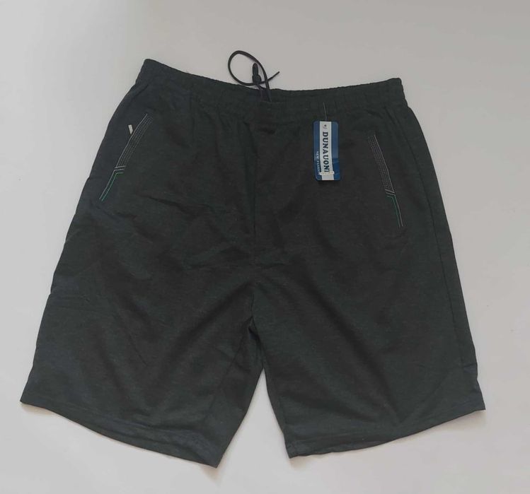 Spodenki męskie dresowe bawełna Dunauone Y-6678 z kieszeniami roz. 4XL