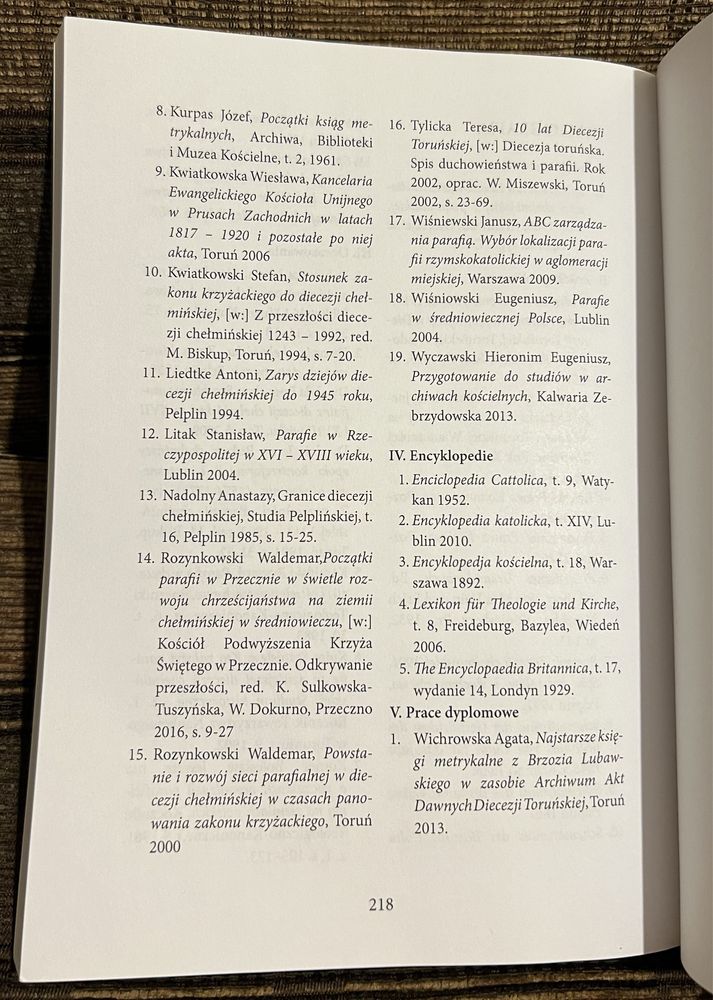 Księgi metrykalne w zasobie Archiwum Akt Dawnych Diecezji Toruńskiej