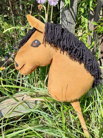 Hobby horse/ koń na kiju kasztan/brązowy